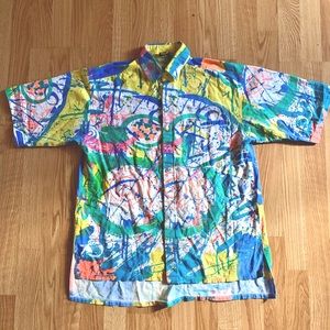 Vintage body glove splatter shirt